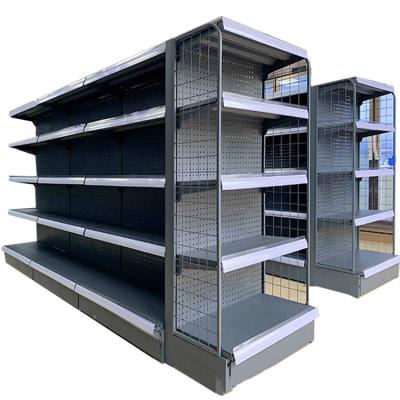 China Single Sided Factory Direct Sales Wire Metal Supermarket Shelves /Supermarket Rack /Gondola Shelving for sale