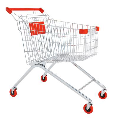 China Convenience Large Supermarket Shopping Cart Property Cart Warehouse Management Small Truck Cart for sale