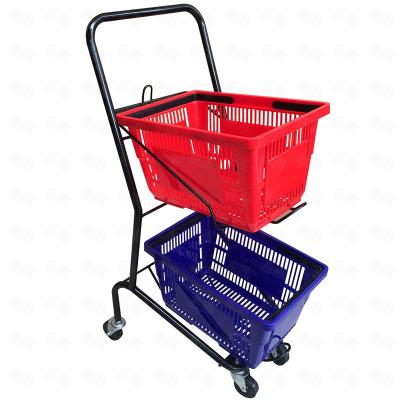 China Herringbone Shopping Convenience Supermarket Shopping Trolley Carts Household Shopping Trolleys Large for sale