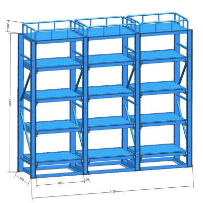 China Steel mold rack storage mold system racking warehouse warehouse anti-corrosion and rust protection rack for sale