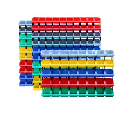 China Red Yellow Blue Material Storage Basket Box Warehouse Storage Box Logistics for sale