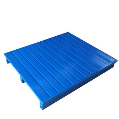 China Logistics forks iron plastic steel palletstack forklift plate pallet feeder floor stand headspecial foot protection for sale