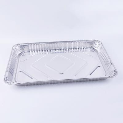 China For This Food Packaging 5400ML Material Aluminum Foil Plates Large Aluminum Disposable Container Turkey Grill Tray for sale