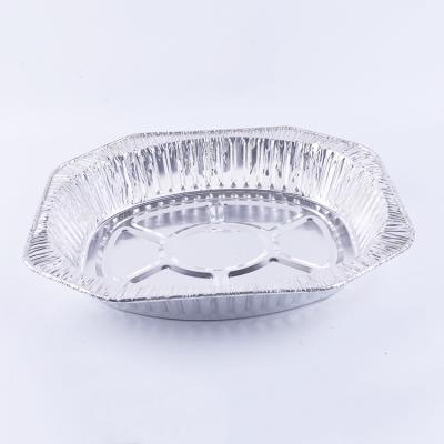 China Eco Friendly Disposable Drip Tray Aluminum Broiler Roasting Aluminum Foil Turkey Pan for sale