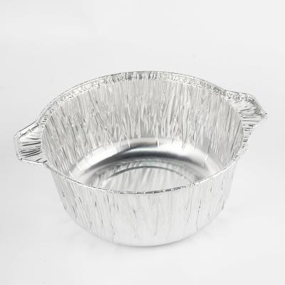 China Food Grade 3200ml Disposable Aluminum Foil Grill BBQ Pan Food Grade Aluminum Foil Heavy Duty Pot for sale