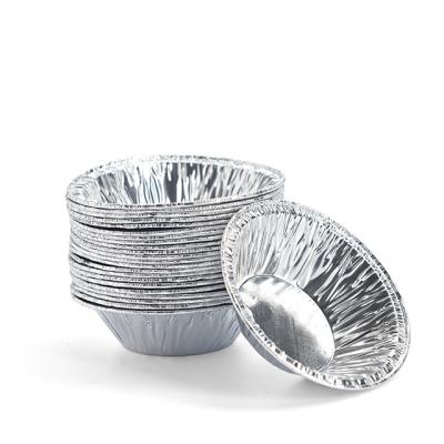 China Oven Safe Disposable Small Round/Flat Aluminum Foil Pans For Baking Egg Pie/Tart/Cheesecake for sale