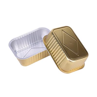 China Eco - Friendly 680ml Big Disposable Aluminum Foil Container Malaysia Coated Box For Hot Food Container for sale