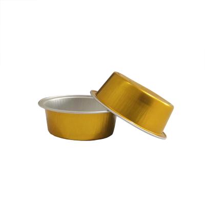 China Small Cup 25ml Round Tray Container Baking Aluminum Baking Dishes With Foil Lid for sale