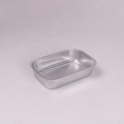 China Especially for Airline Airline 350ml Aluminum Foil Disposable Heat Resistant Food Container With Lid for sale