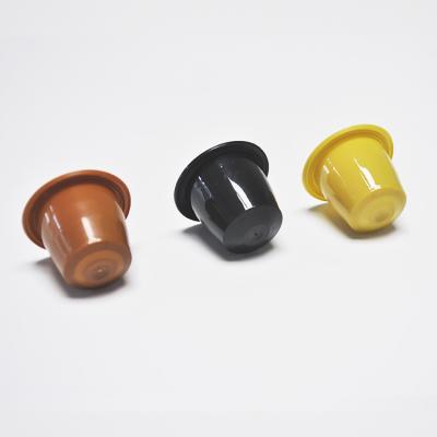 China New Biodegradable Coffee 37mm PLA Nespresso Compatible Empty Plastic Coffee Capsule Capsule With Lids for sale