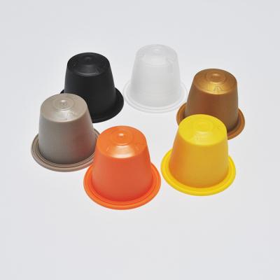 China Eco-friendly disposable biodegradable coffee pla BPA free plastic nespresso empty coffee capsule for sale