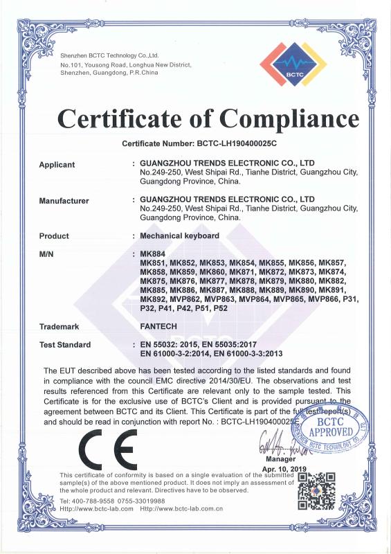 CE - Dongguan Zhanshixing Technology Co., Ltd.