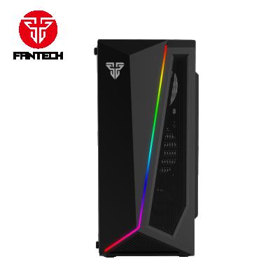 Cina With Fantech CG71 Modern Pulse Tower OEM RGB Transparent New Style Side Panel Window Cheap Computer Hardware Accessories PC Case in vendita