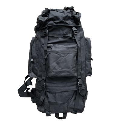 China Oxford Material Black 65L Multi-function Backpack for Outdoor Hiking Camping Trekking for sale