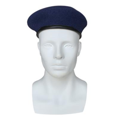 China 2 Eyelets Wool Beret Flat Top Painter Hat for All-Season and Environment Outdoor Wear for sale