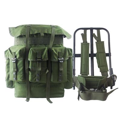 China Waterproof Mountaineering Backpack with Aluminum Frame Iron Frame and Large Capacity for sale