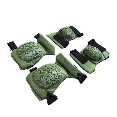 China Basic Protection Knee and Elbow Pads Green Flexible Safety Black Gear for Adults for sale