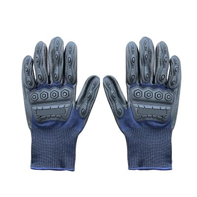 China Protección contra impactos TPE Guantes de trabajo mecánico de mano Tamaño M-XL Diseño personalizado en venta