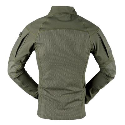 China Outdoor Knitted Green Long Sleeve Sports Uniform with Anti-Static and Seamless Fusing for sale