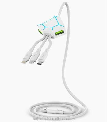 China Mobile Phone 5in 1 USB Cable Multi Fast Charging Multifuctional USB Cable 2.4A Type Micro C Cable Original Charger 2.4A New Design for sale