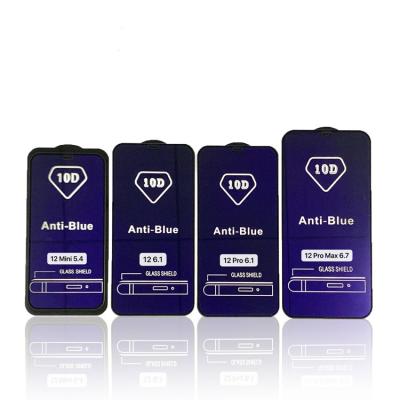 China Mobile Phone Cell Phone Anti Purple Light Tempered Glass Protective Film for sale