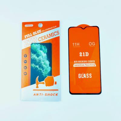 China Mobile Phone For Samsung A21 11H 21D Full Glue Tempered Glass Film Screen Protector for sale