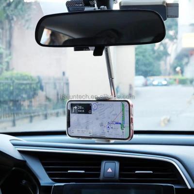 China 360 Rotating Car Mount Mirror Adjustable Multi-Function Multi-Function Mobile Phone Car Holder Phone Mirror Holder for sale