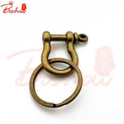 China Wholesale Factory Custom Leather Metal Hook Key Chain Rope Bag Snap Hook DIY For Bag Zinc Alloy Buckle For Cowhide claspBS040002 for sale