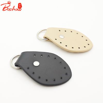 China Wholesale 2021 Fashion Design Handbags Handles Sewing Lether Buckle Bags DIY Connection Buckle Leather Accessories BS070208 for sale