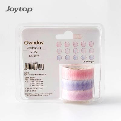 China Ownday 101229 Petal DIY Sakura Waterproof Waterproof Sticker Printing Roll Stickers Masking Washi Tape for sale