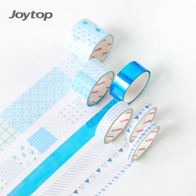 China Wholesale Custom High Quality Cheap Pack of 6 Ownday 101378 Waterproof Rolls Boxed DIY Planner Craft Geometry Blanking Washi Tape for sale