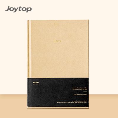 China Simple A6 Hardcover Journal Paper Notebook Joytop 6265 Cover Custom Black Hardcover Book Wrapping Paper FOREVER for sale