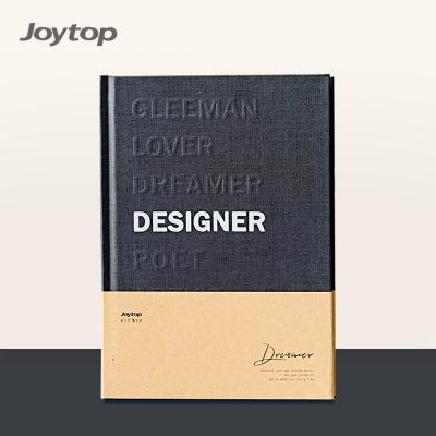 China Custom Joytop 6252 A5 Hardcover Embossed Hardcover Dreamer Journal Notebook with Ribbon Bookmark for sale