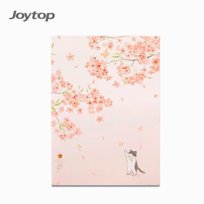 China Printed Joytop 5832 Logo Sakura Season Softcover Custom B5 Ordered Notebook for sale