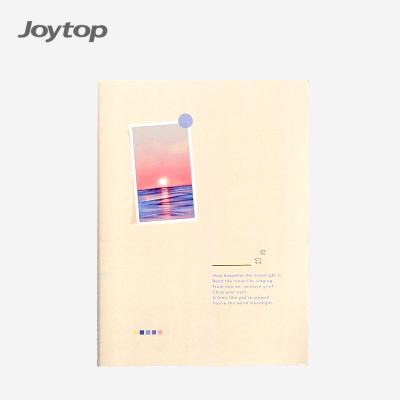 China Joytop 5319 Printed Wholesale Printed Quiet Theme Stitched Limit Lined Paper Softcover Notebook for sale