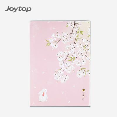 China Wholesale Printed Joytop 5990 Sakura Design Softcover Transparent Pvc Jacket Ordered Exercise Book Notebook for sale