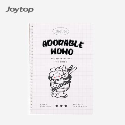 China Joytop 2436 Dog A5 28 Wowo Style Twin Spiral Notebook Printed Simple Nordic Exercise Book 64 Holes Wholesale Sheets for sale