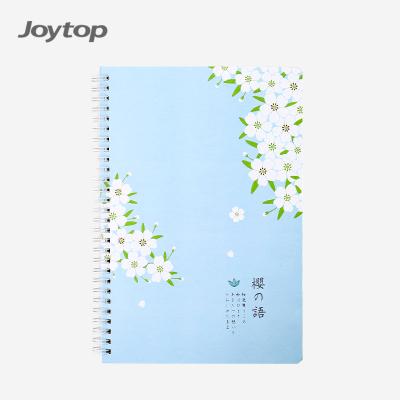 China High Quality Joytop 6773 Sakura Stationery Cherry Blossom A5 Spiral Binding University Ordered Notebook for sale