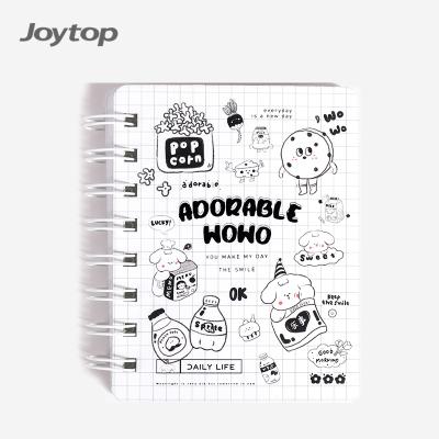 China Joytop 2278 Dog C7 8 Spiral Wowo Style Twin Spiral Notebook Simple Nordic Exercise Book 50 Holes Wholesale Sheets for sale