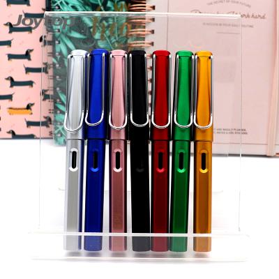 China Joytop Logo Printing Metal Clip Plastic 0.7Mm Full Size Custom Office Gel Ink Pens for sale