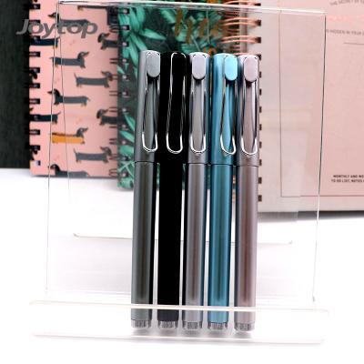 China Joytop Normal Commercial Metal Clip 0.7Mm Promotional Gel Pens With Custom Logo for sale