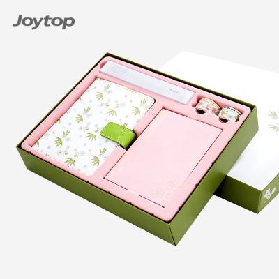 China Wholesale Gift Joytop 7076 Greenery Sakura Stationery Set /PU Planner Set Gift Set for sale