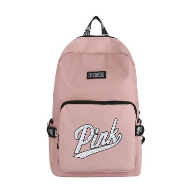 China Large Capacity Laser Water Resistant Wholesale Waterproof Teens Casual Student Pink School Bags Backpack for sale