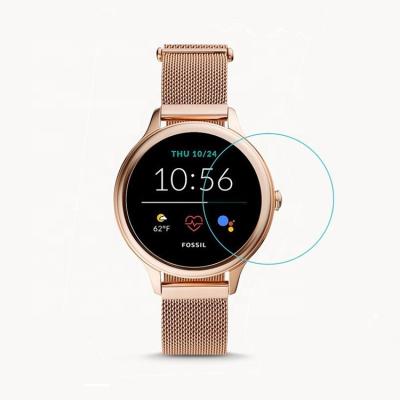 China Protect Smart Watch Lens Wristwatch Guard Transparent Tempered Glass Smart Watch Screen Protector Protective Film For Fossil GEN 5E 42mm for sale