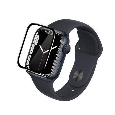 China Full cover/Eco-friendly/anti finger suitable for APPL watch 7 protective film PMMA Iwatch soft film 6/5/4 composites ceramic film41mm 45mm for sale