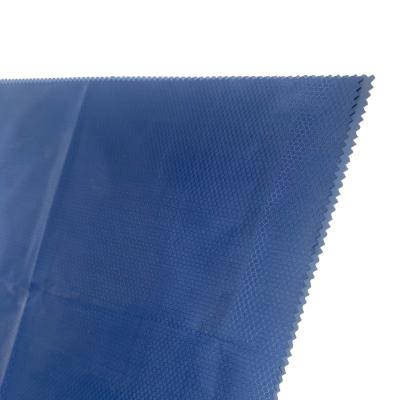 China 210T memory PU taffeta blue coating solid dyed with 12000mm WR fabric for poncho/rainwear/raincoat for sale