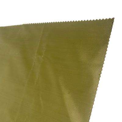 China 210T memory gold PU taffeta coating solid dyed with 12000mm WR fabric for poncho/rainwear/raincoat for sale