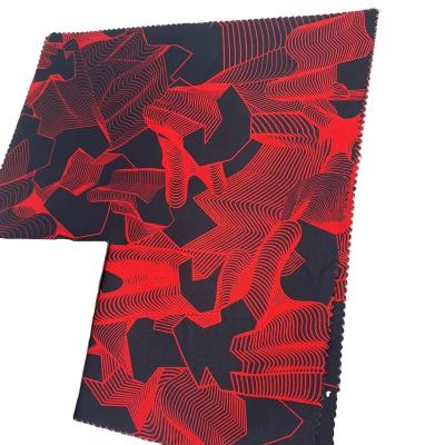 China Luxury red and black Tear-resistant 600D Oxford cationic solid dyed with black PVC coating fabric for luggage/bag/car for sale