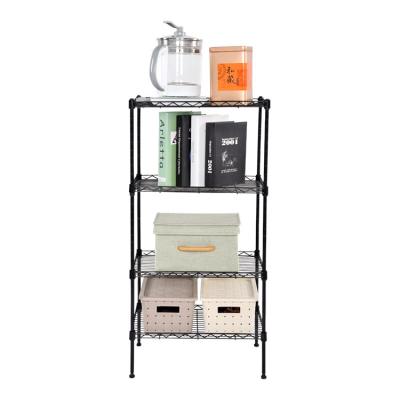 China 4 Tier Wire Shelving Unit Wire Shelving Unit Hyper Durable Hard Shelf for sale