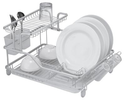 China Kitchen Viable Dish Rack Kitchen Dish Rack Dish Drainer Metal Wire Dish Organizer Kitchen Storage Racks for sale